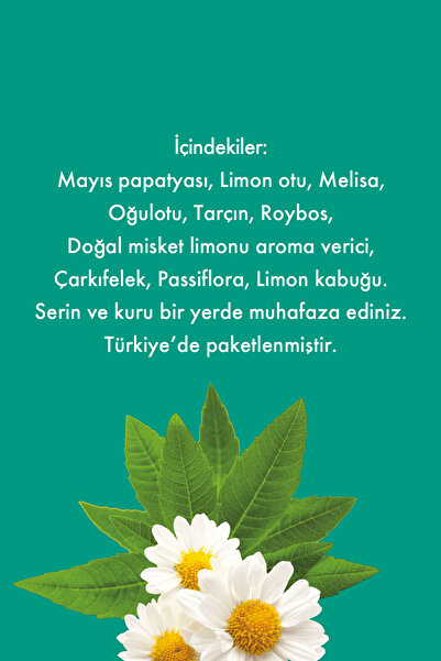 Mesh Stick Passifloralı Rahatlatıcı Papatya Çayı Anti-stress Bitki Çayı 2 Paket Bir Arada