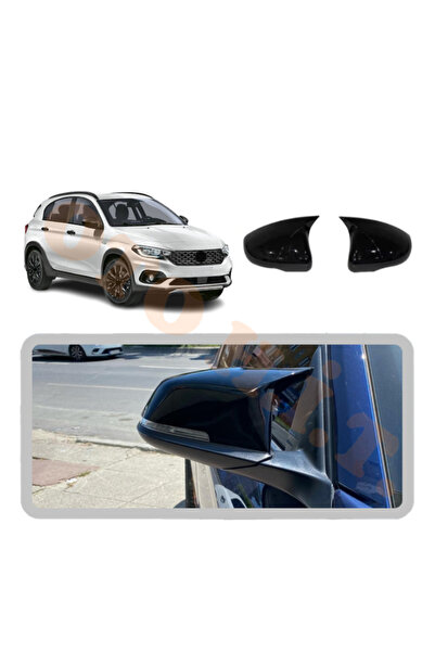 OTO H.İ.T. FİAT EGEA CROS YARASA AYNA KAPAĞI BATMAN AYNA PARLAK SİYAH TAM UYUM
