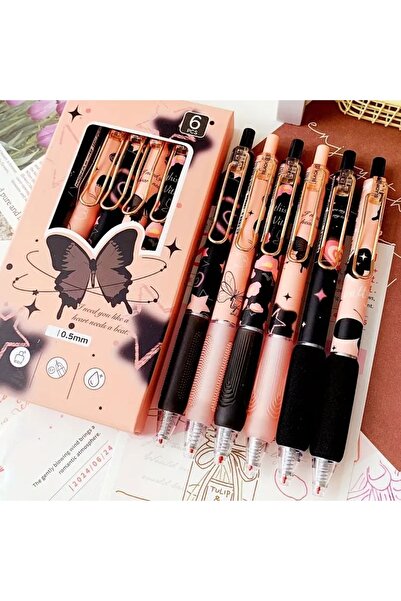 senacacollection KELEBEK MODEL LÜKS JEL KALEM İNCE UÇ 1 ADET