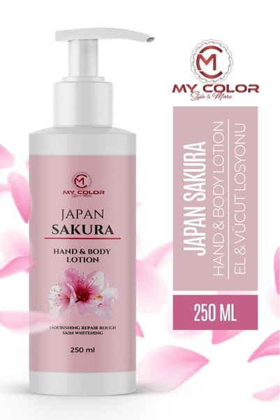 Mycolor Style & More Sakura Çiçeği Nemlendirici Ve Besleyici El,yüz,vücut Kre...