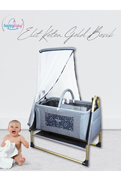 Happy Baby Elit Keten Gold Beşik