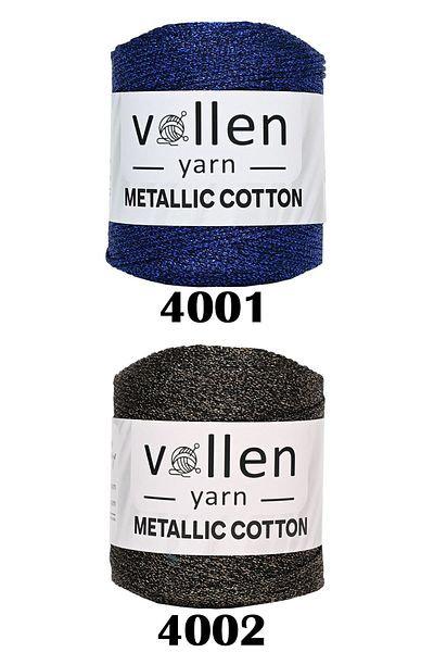vollen yarn Premium Metallic Koton Glitter Knitting Thread, Evening Bag Thread, Supla Thread, Vest Thread, Amigurumi Thread, 100gr 150mt