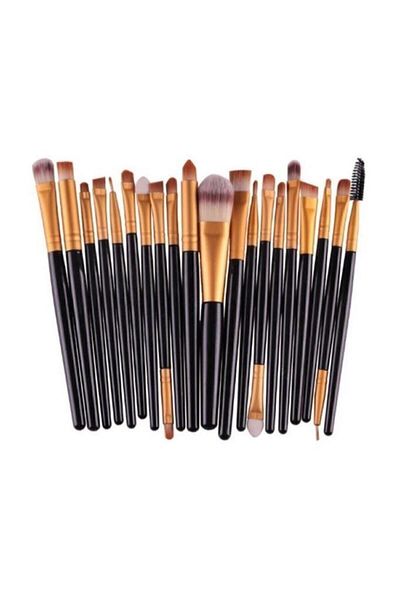 artskin Black 20-Piece Makeup Brush Set