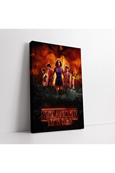 KOSS Dijital Stranger Things Dizi Afişi Kanvas Tablo