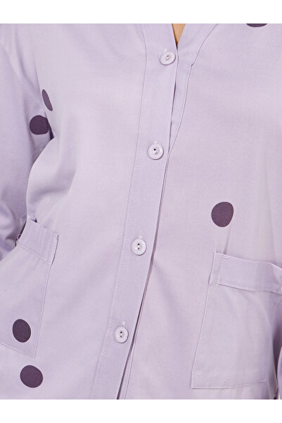 Take Two By Styli Polka Dot Print Long Sleeve Shirt & Pyjama Set