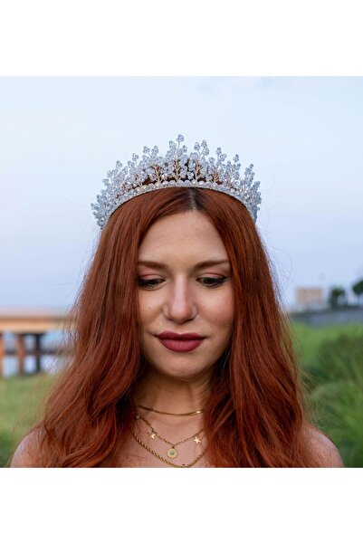 Handmade Prenses gelin tacı- kristal taç- kaliçe tacı