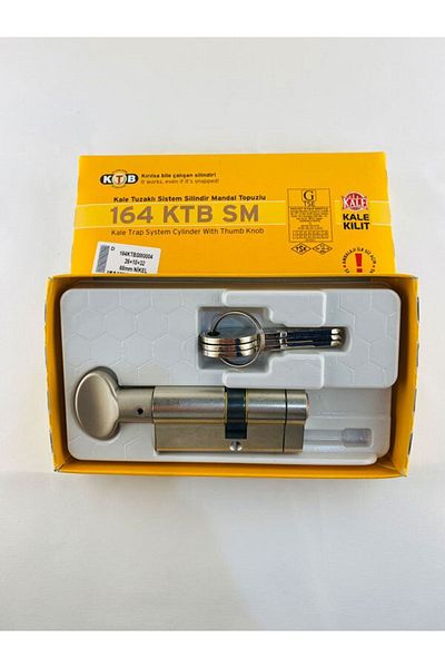 Kale Kilit 164ktbsm Trapped Latched System Cylinder (Safe Belly Against Thief) - Nickel