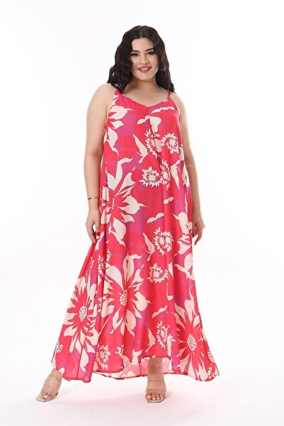 Şans Φόρεμα κρεπ Fujia Plus Size - Strappy, LoNg 65N38164