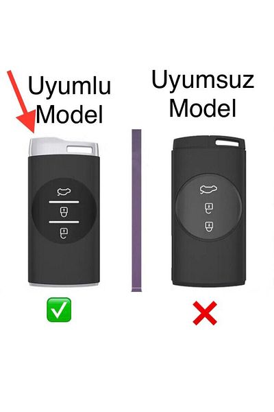 ŞENYILDIZ AKSESUAR Chery Tiggo 7 Key Protection Case White/Gold Please Pay Attention to the 2nd Picture and Make a Key Assurance