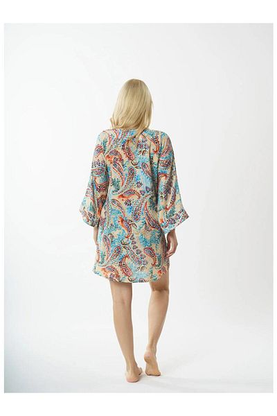 Louren 5824 Short Kimono Pareo Cinnamon