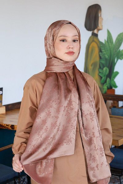 Hint İpek Cotton Jacquard Double Paint Shawl - Pmkjkv01-10