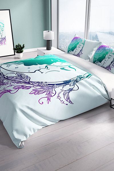 Cattleya Moon 3D Digital Printed Double Duvet Cover Set