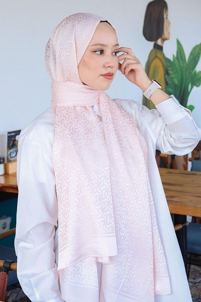 Hint İpek Double Paint Cotton Jacquard Shawl Pmkjkv02-16