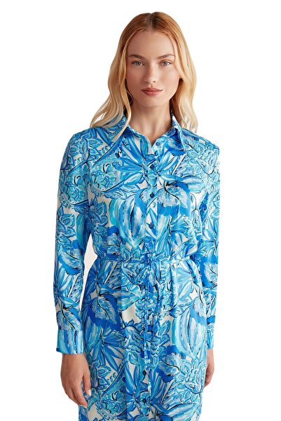 Catherine's Жіноча сукня з синім квітковим візерунком