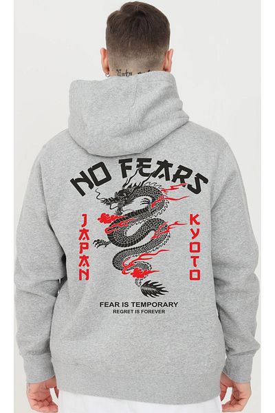 faseb Φούτερ με κουκούλα No Fears Dragon Print