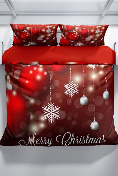 Cattleya NY Flake 3D Cotton Satin Double Duvet Cover Set