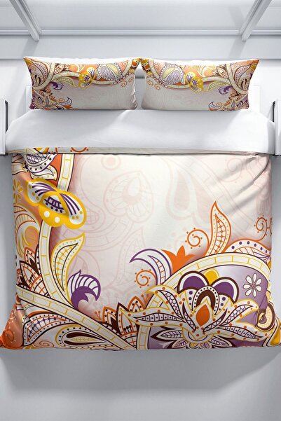 Cattleya Mirage 3d Cotton Satin Double Duvet Cover Set