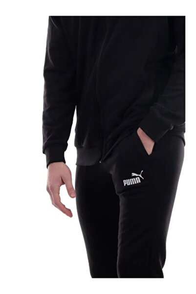 Puma Clean Sweat Siyah Erkek Eşofman Takımı - 585840 01