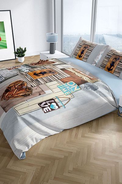 Cattleya La Mer 3d Cotton Satin Double Duvet Cover Set