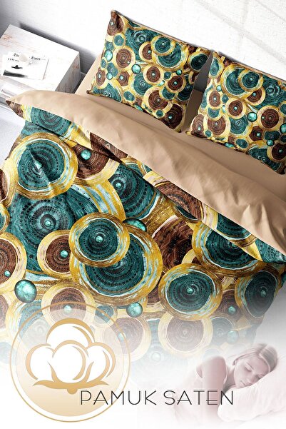 PerlaSera 3D Vintage Design Постільна білизна - Щільна бавовняна сатинова тканина, двоспальна