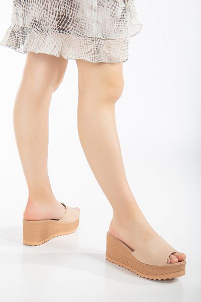 Lanina Women's Wedge Heel Slippers