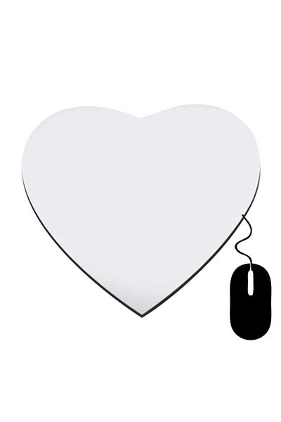 Boldy 20x19CmWhite Seamless HeartGamingMousePad- Non-slipMousePad