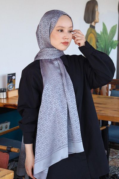 Hint İpek Double Paint Cotton Jacquard Shawl Pmkjkv02-10