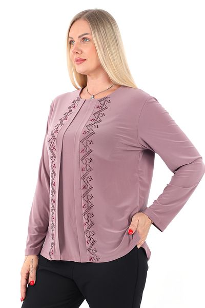 AfifeCOLLECTİON Team Look Nunta Stoned Mother Bluza Bluza confortabila Rochie de seara Bluza eleganta cu margele