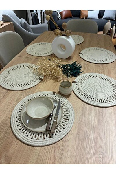 bestiva مجموعة تقديم تقديم من الجوت الكريمي مكونة من 6 قطع - مقاومة للعمل وقا...