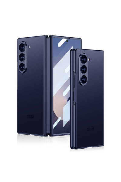 m.tk moveteck Samsung Galaxy Z Fold 6 Kılıf Metal Çerceveli Kasa Kilitli Bump...