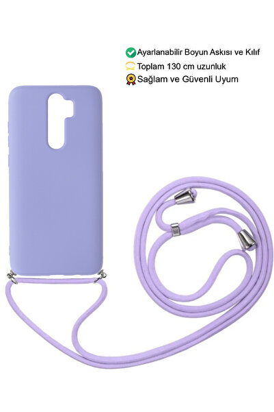 emybox Xiaomi Redmi Note 8 Pro Telefon Kılıfı - Boyun Askılı Lansman İçi Kadi...