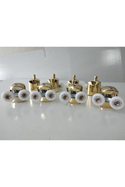 Akay Duşakabin Tekeri Sarı Gold Çift Tekerli Em-02 8 Li Set