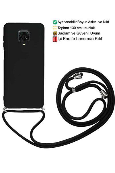 emybox Xiaomi Redmi Note 9 Pro / 9S Telefon Kılıfı - Boyun Askılı Lansman İçi...