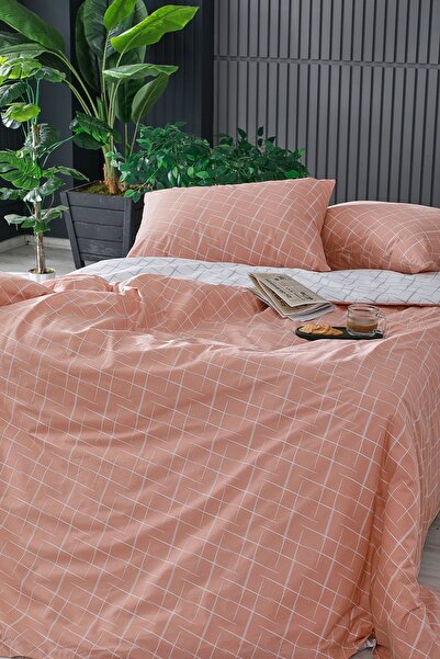 Doqu Home Easy Cot-Duvet Cover Set - Double Glimmer Salmon
