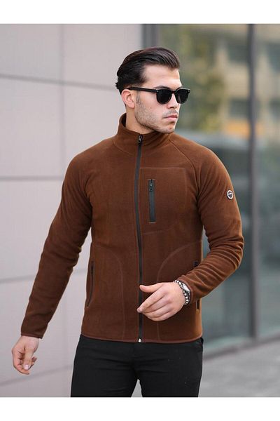 northerner Men's raised winter fleece cardigan