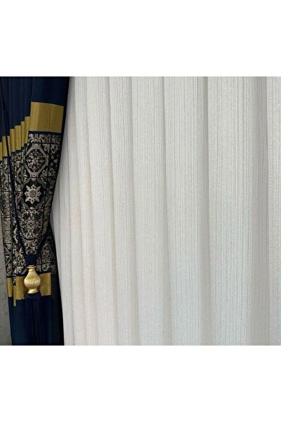 ERNGlobal Ütü İstemez Kanada Desen Sık Pileli 1x3 Her Odaya Uygun Tül Perde E...