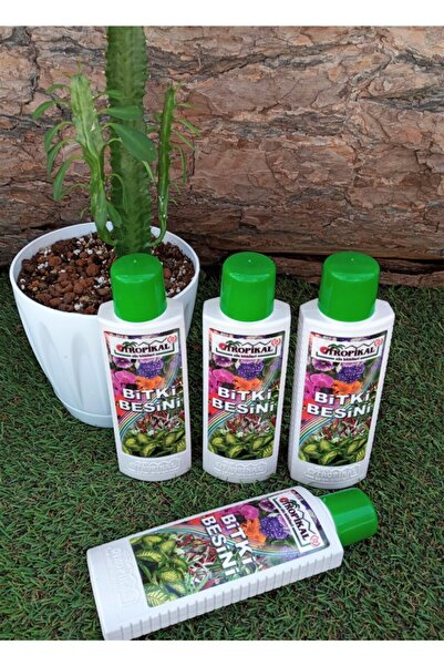 TROPİKAL Bitki Besini 4 Adet 225 Ml, Bütün Çiçekler Için Vitamin, Her Çiçeğe Uygun Besin, Çiçek Coşturan