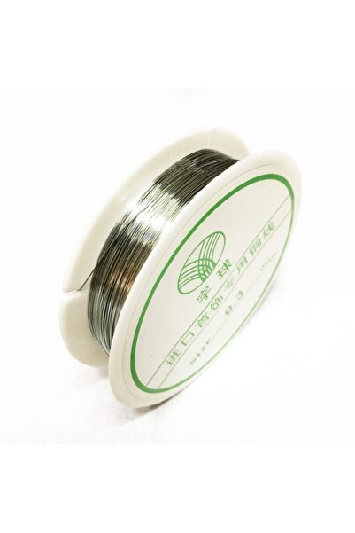 Sermet Süs Dünyası Gümüş Ince Tel Hobi Takı Tasarım Teli 0,3 mm