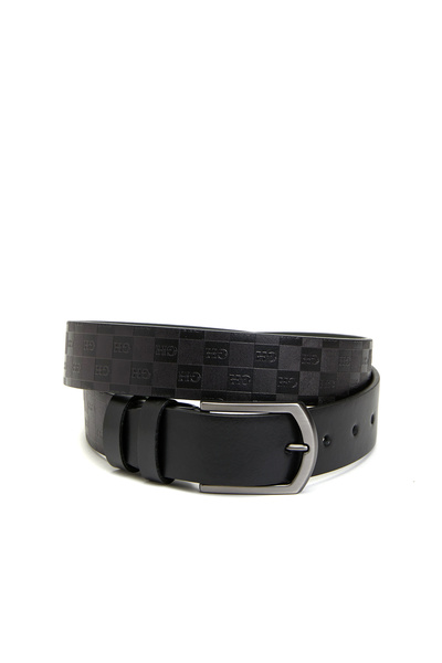 George Hogg Siyah Erkek Deri Kemer