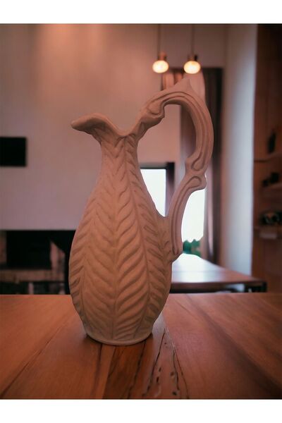 egesaksı Dekoratif işlemeli büyük boy saplı testi