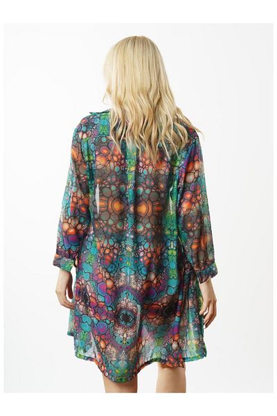 Louren P5826 Chiffon Shirt - Pareo Khaki