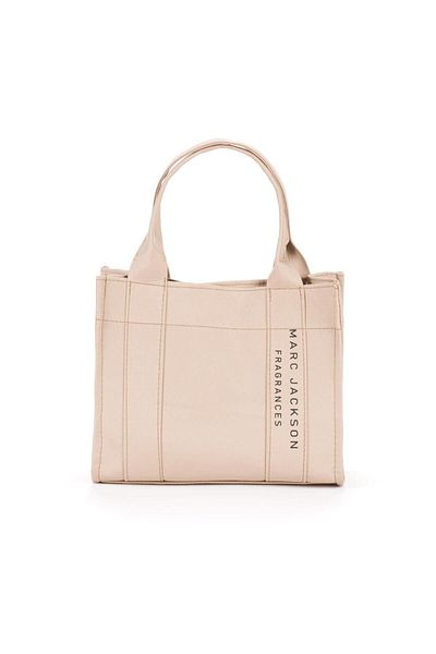 Moda Lalin Fabric Stripe Marc Jackson Written Bag Beige