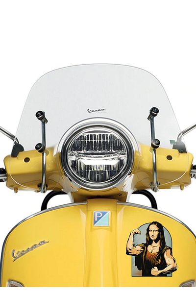 MegaSticker Autocolant Monolisa Fitness - Mașină, Motocicletă, Cască, Laptop, Parbriz 14x12 Cm