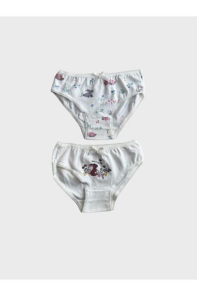 Fil Kids Cotton Rabbit Flower Patterned 2-pieceSlipSet for Girl