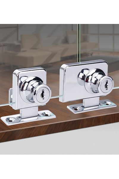 ŞENEL Yapı Market 407 Single Glass Cover Showcase Lock Square