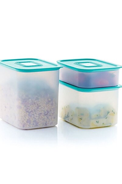 Tupperware Yeşil Su Saklama Kabı 3'lü Set