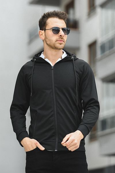 Oksit Ζακέτα με φερμουάρ Yveh Micro Interlock με κουκούλα