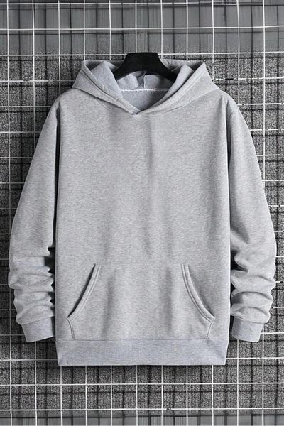 Oksit Φούτερ Carlis Απλό Βαμβακερό Unisex με κουκούλα