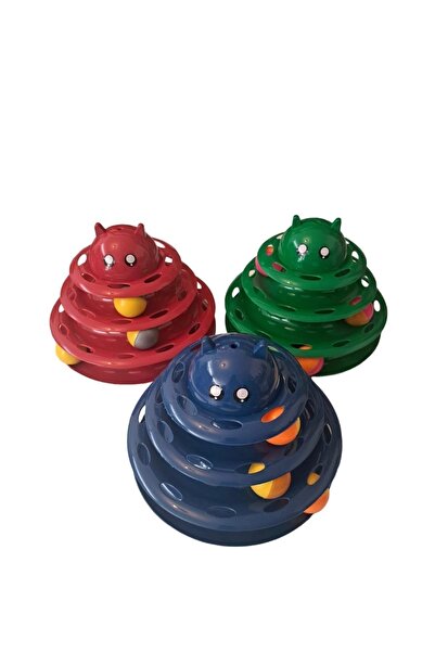 Ms. Iron 3 Katlı Kedi Başlıklı Kedi Oyuncağı Kedi Başlıklı