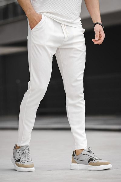 Oksit Ανδρική αθλητική παντελόνα Geary Lycra Slim Fit Straight στενό πόδι